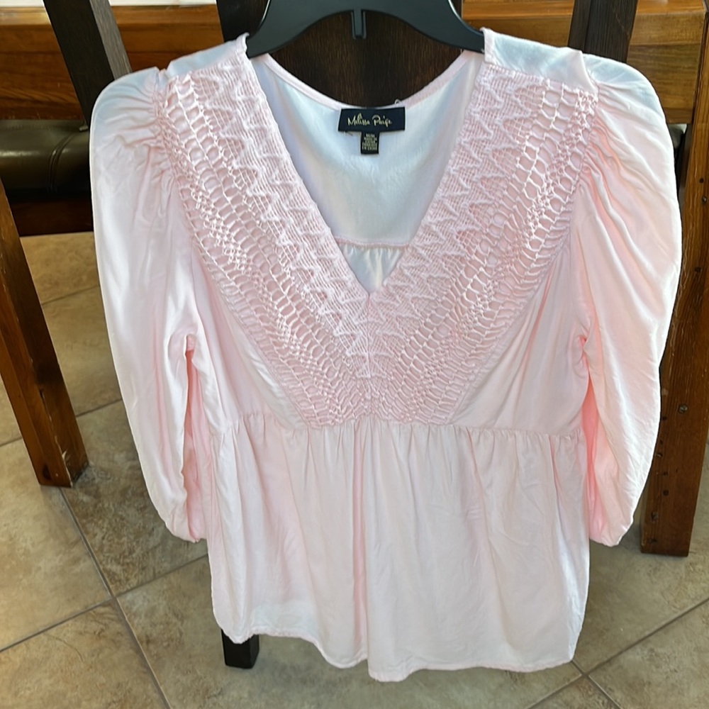 Melissa Paige Peasant Top, M